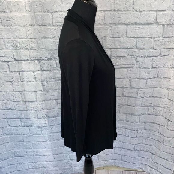 Forever 21 women S open front Longsleeve lightweight black cardigan - Picture 5 of 9